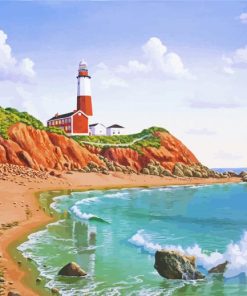 Montauk Point State Park New York paint by number