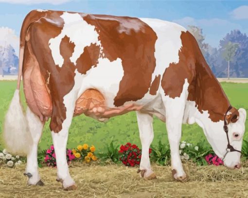 Montbeliarde Cattle paint by number