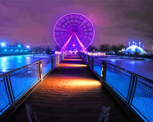 Montreal Ferris Wheel paint by number