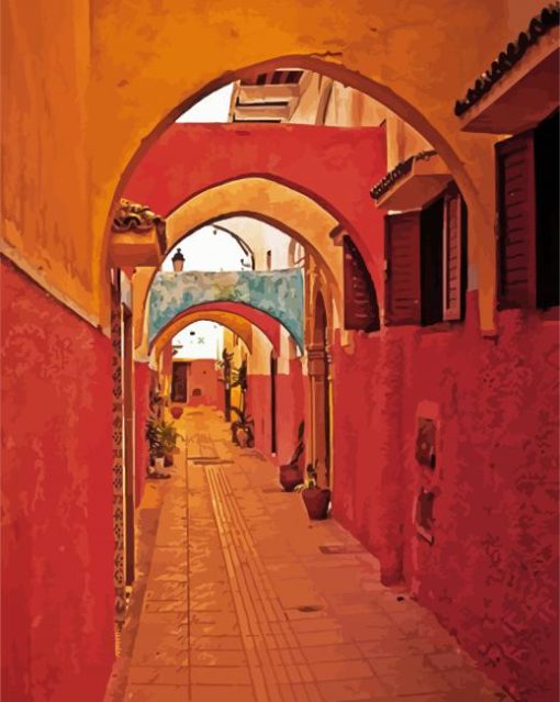 Moroccan Alley paint by numbers