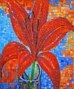 Mosaic Lily paint by number