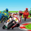 Motorbikes Racing paint by numbers