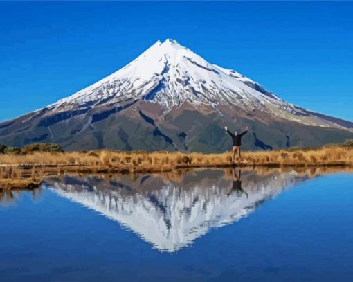 Mount Taranaki paint by number