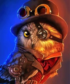 Steampunk Owl Art paint by numbers paint by numbers