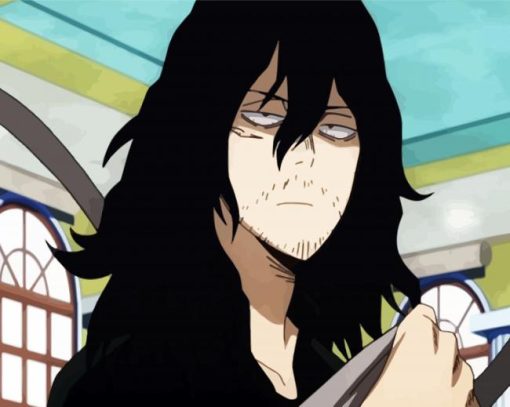 My Hero Academia Anime Shota Aizawa paint by numbers