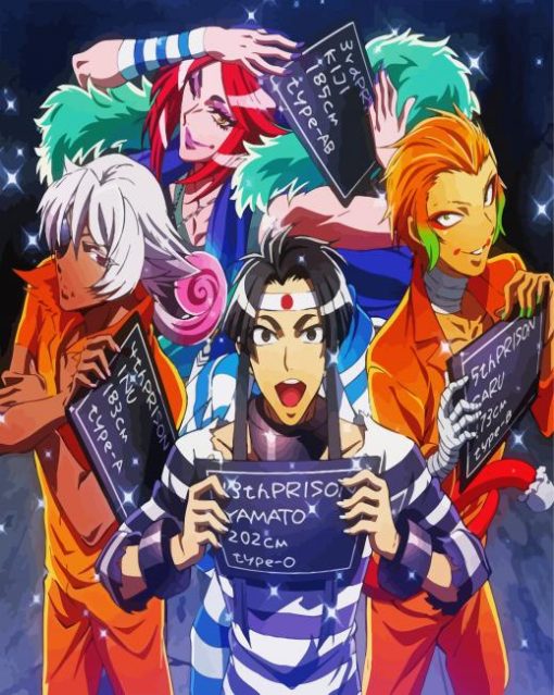 Nanbaka Manga Anime paint by numbers