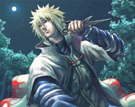 Naruto Minato Namikaze paint by number