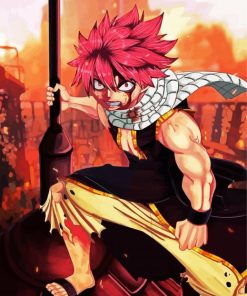 Natsu Dragneel Anime paint by numbers