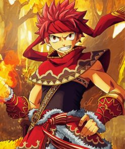 Natsu Dragneel paint by numbers