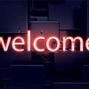 Neon Welcome paint by numbers