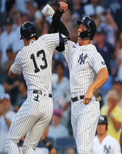 New York Yankees Baseballers paint by number