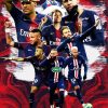 Neymar Paris Saint German paint by number