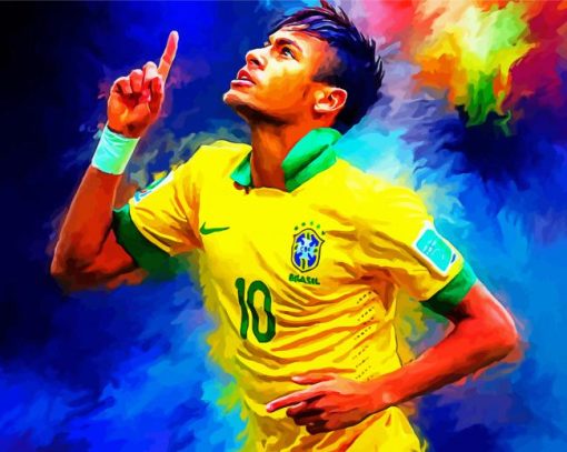 Neymar Player paint by number