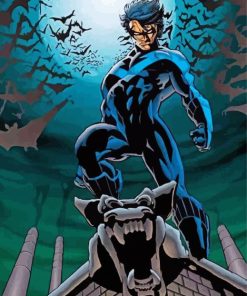 Nightwing Dick Grayson paint by numbers