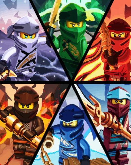 Ninjago Characters paint by number