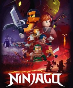 Ninjago Poster paint by number