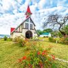 Notre Dame Auxiliatrice De Cap Malheureux Mauritius paint by number