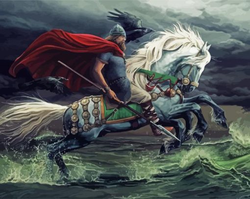 Odin On Horse paint by number