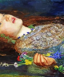 Ophelia By John Everett Millais paint by numbers