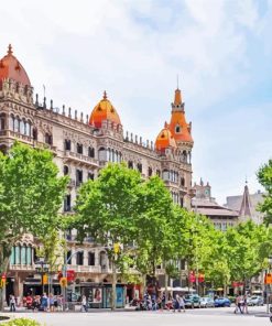 Passeig De Gracia Sagrada paint by numbers