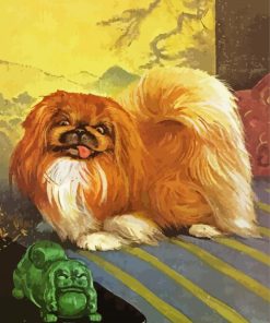 Pekingese Dog Art paint by number