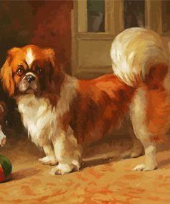 Pekingese Puppy paint by number