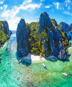 Philippines Palawan Tropical Island paint by number