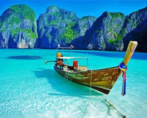 Phuket Island Thailand paint by number