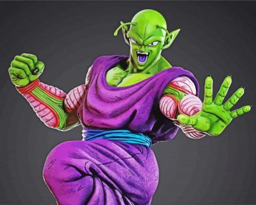 Piccolo Dragon Ball Z paint by number