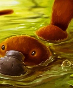 Platypus paint by number