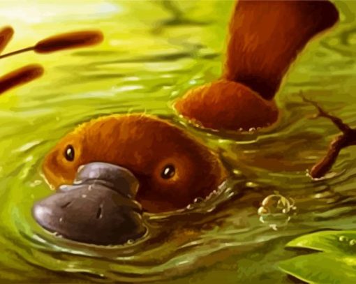 Platypus paint by number