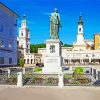 Plaza De Mozart Salzburg paint by numbers