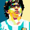 Pop Art Diego Maradona paint by number