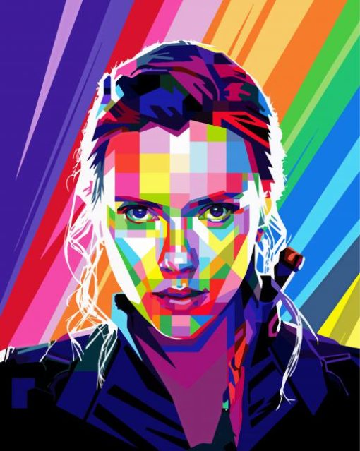 Pop Art Scarlett paint by numbers