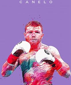 Pop Art Canelo Boxer paint by number