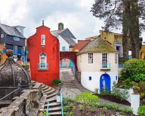 Portmeirion North Wales paint by number