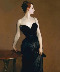 Portrait Of Madame X By John Singer Sargent paint by number