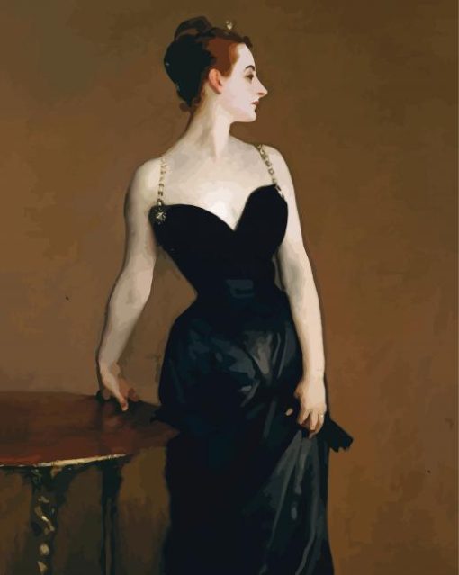 Portrait Of Madame X By John Singer Sargent paint by number