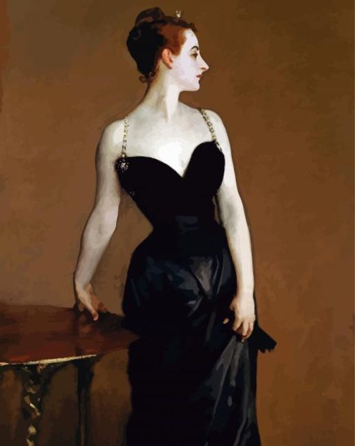 Portrait Of Madame X By Sargent paint by numbers