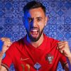 Portugese Player Bruno Fernandes paint by numbers