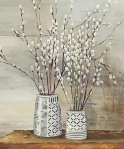 Pussy Willow Still Life paint by number