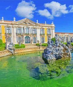 Queluz National Palace Sintra paint by numbers