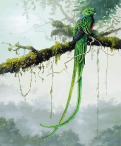 Quetzal Bird Art paint by number