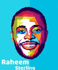 Raheem Sterling Pop Art paint by number