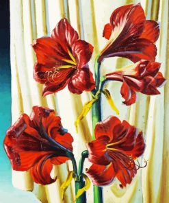 Red Lilies Vladimir Tretchikoff paint by number