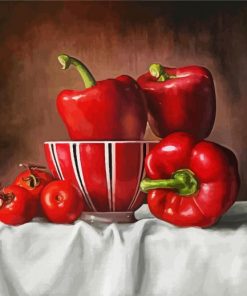 Red Peppers paint by number