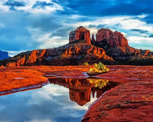 Red Rock Sedona paint by numbers