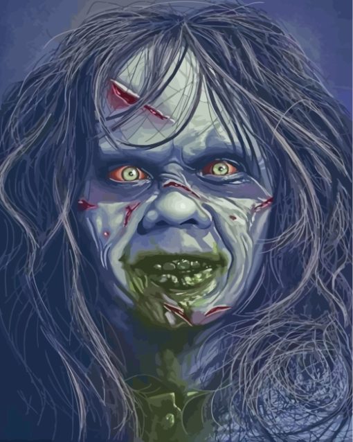 Regan MacNeil The Exorcist paint by number