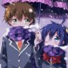 Rikka And Yuta In Winter paint by number