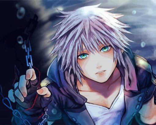 Riku Kingdom Hearts paint by number